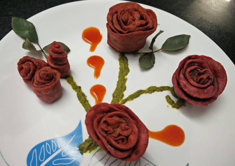 How to Prepare Perfect Rose Shaped Moong Sprouts Kachori