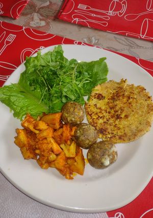 Una foto de Brócoli y coliflor a la gallega
