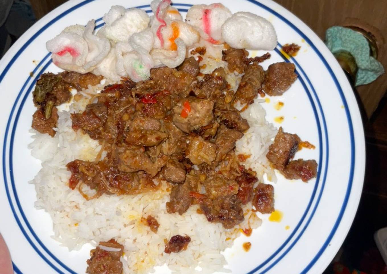 Oseng daging sapi pedas