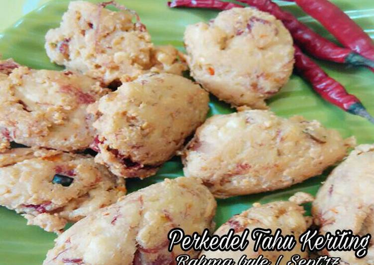 Perkedel Tahu Keriting (tanpa telur tidak hancur)