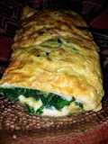 Omelette de espinacas y queso Brie