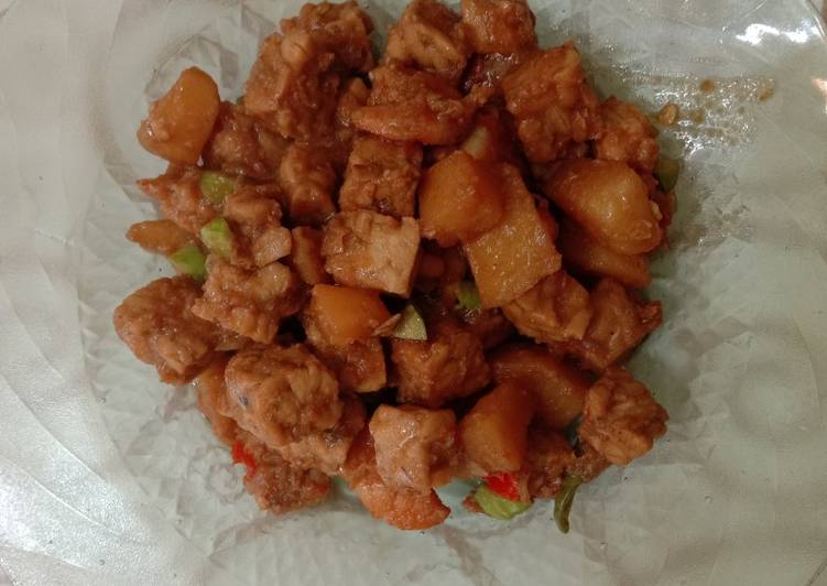 Sambel goreng kentang tempe