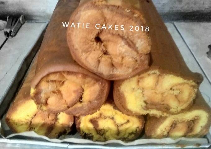 Resep Bolu gulung irit versi jualan Anti Gagal