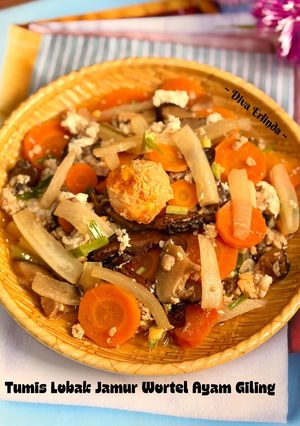 Foto resep Tumis Lobak Jamur Wortel Ayam Giling