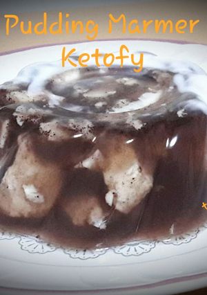 Foto resep Pudding marmer ketofy