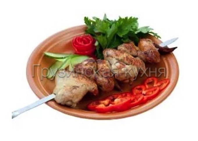 Шашлык из куриных крылышек - грузинская кухня