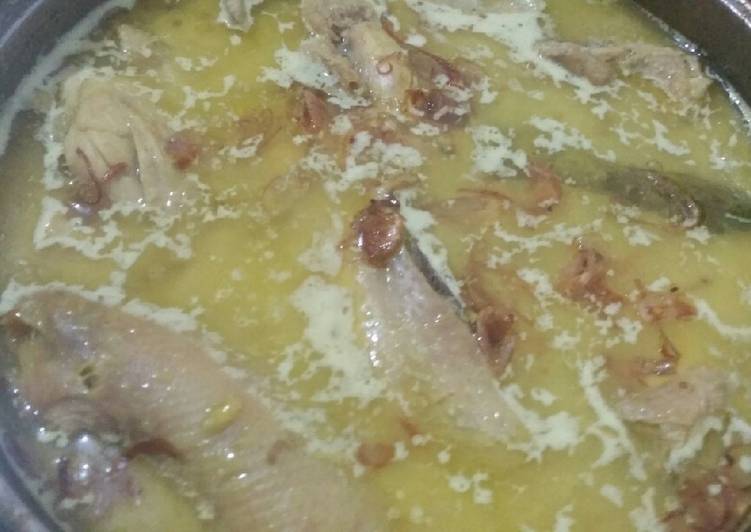 Proses mengolah Ayam sayur kuah kuning Anti Gagal