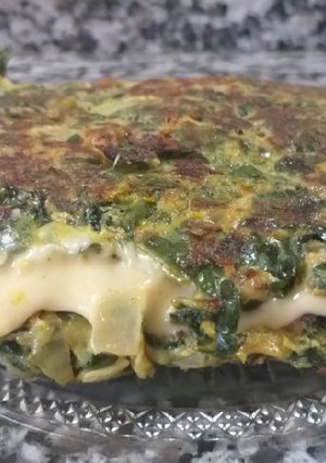 Una foto de Omellet de acelga y queso 😊👏
