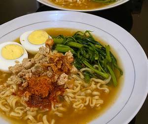 Mudah Cepat Memasak Mie Kangkung minus Toge Sedap