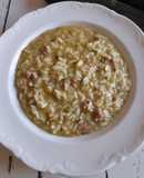 Risotto con zucchine e salsiccia di Norcia