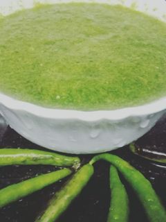 हरे धनिया की चटनी (Hara dhaniya ki chutney recipe in Hindi) रेसिपी मुख्य फोटो