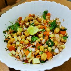 A picture of High protein chickpeas salad.