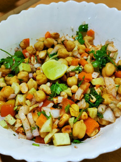A picture of High protein chickpeas salad.