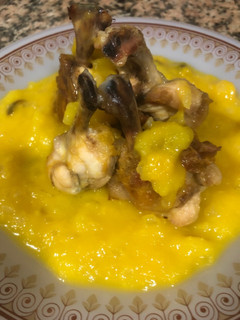 Una foto de 342. Chupa chups de pollo rellenos con salsa chutney de mango en Airfryer (principal carne)