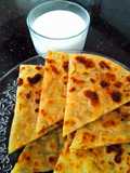 Kohlrabi stuff paratha (khol khol)