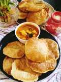 Puri Aloo sabji 🥰(Tari wale aalu sabji with puri 😋)