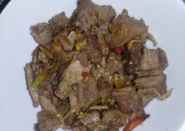 Daging Goreng Asem pedeess endeuus