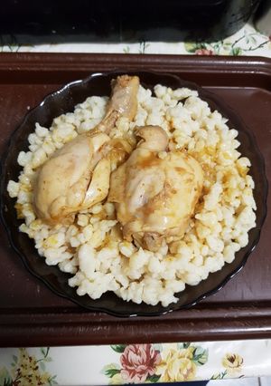 Csirkepörkölt nokedlival recept fotója