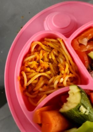 Una foto de Espagueti para bebés
