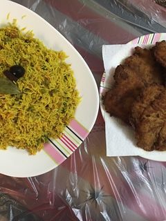 صورة لوصفة رز بسمتي بالخضار وبانية
