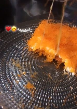 صورة لوصفة كنافه بالجبن والقشطه ♥️😋