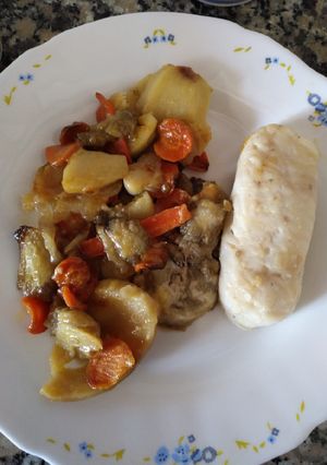 Una foto de Merluza asada