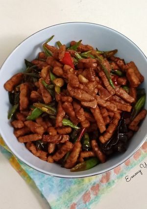 Foto resep Oseng tempe cabe hijau