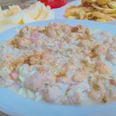 A picture of Aloo Chana Chat.