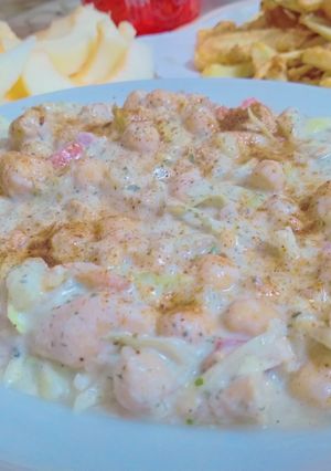 A picture of Aloo Chana Chat.