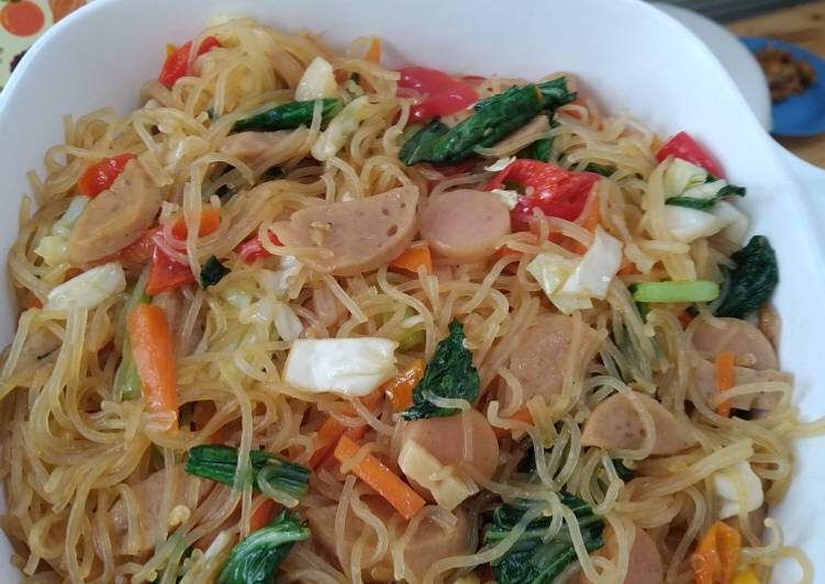 Langkah memasak Bihun Goreng Pedas Manis Lezat