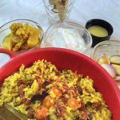 A picture of #masala veggie khichdi.