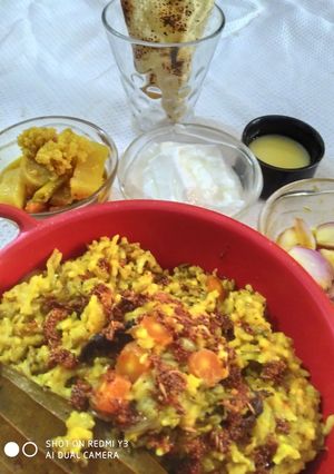 A picture of #masala veggie khichdi.