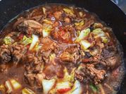 Gambar krengsengan tulang ayam pedas