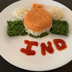 A picture of Tiranga Rice.
