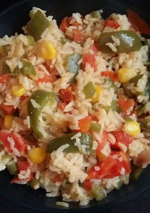 A picture of Corn Pulao.