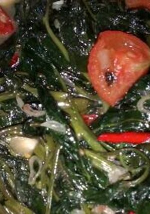 Foto resep Oseng kangkung terasi