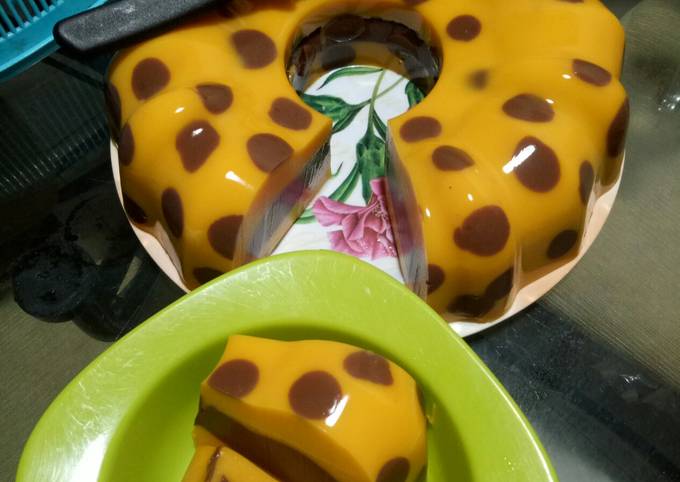 Easiest Way to Prepare Yummy Puding labu coklat polkadot