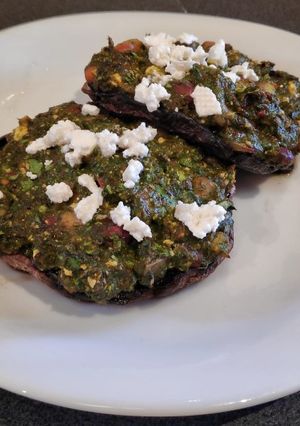 A picture of Easy Stuffed Mushrooms (Vegan/Vegetarian).