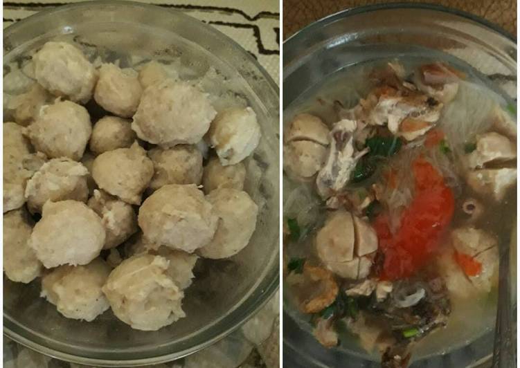 Bakso ayam kenyal