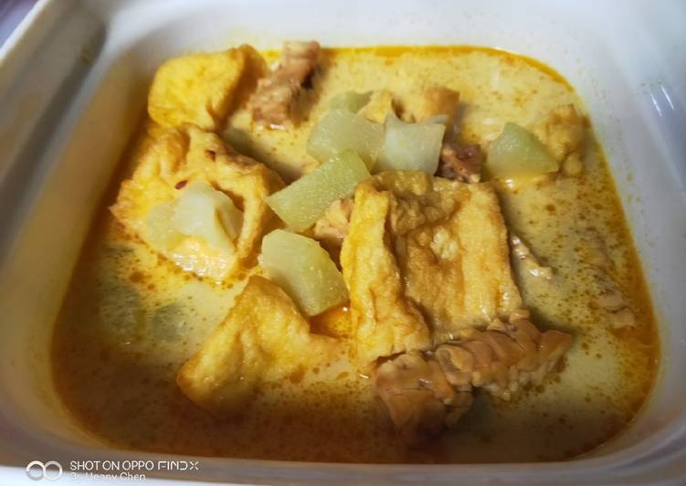 Resep Sayur Kuning Labu Tahu Tempe, Enak