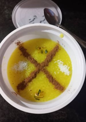 عکسی از دستور شله زرد