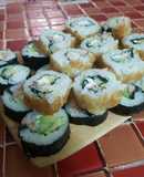 3 Maki roll (sushi alternativo, alternativamente barato y rico)