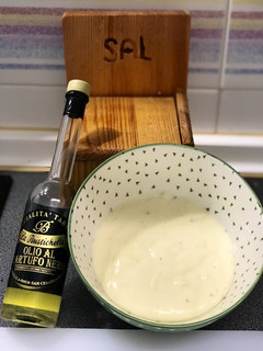 Una foto de Puré cremoso de patatas a la trufa