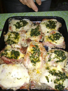 Una foto de Chivito de bondiola a la napolitana