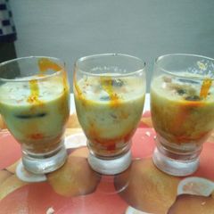 A picture of Summer mango biscuit shake.