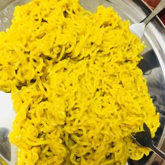 A picture of Plain Maggi noodles.