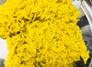 A picture of Plain Maggi noodles.