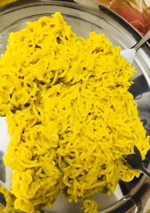 A picture of Plain Maggi noodles.
