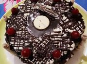 A picture of dark chocolate truffles