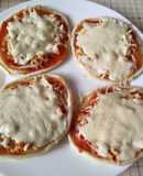 Mini pizzas de pollo en Freidora de aire o al Horno tú eliges